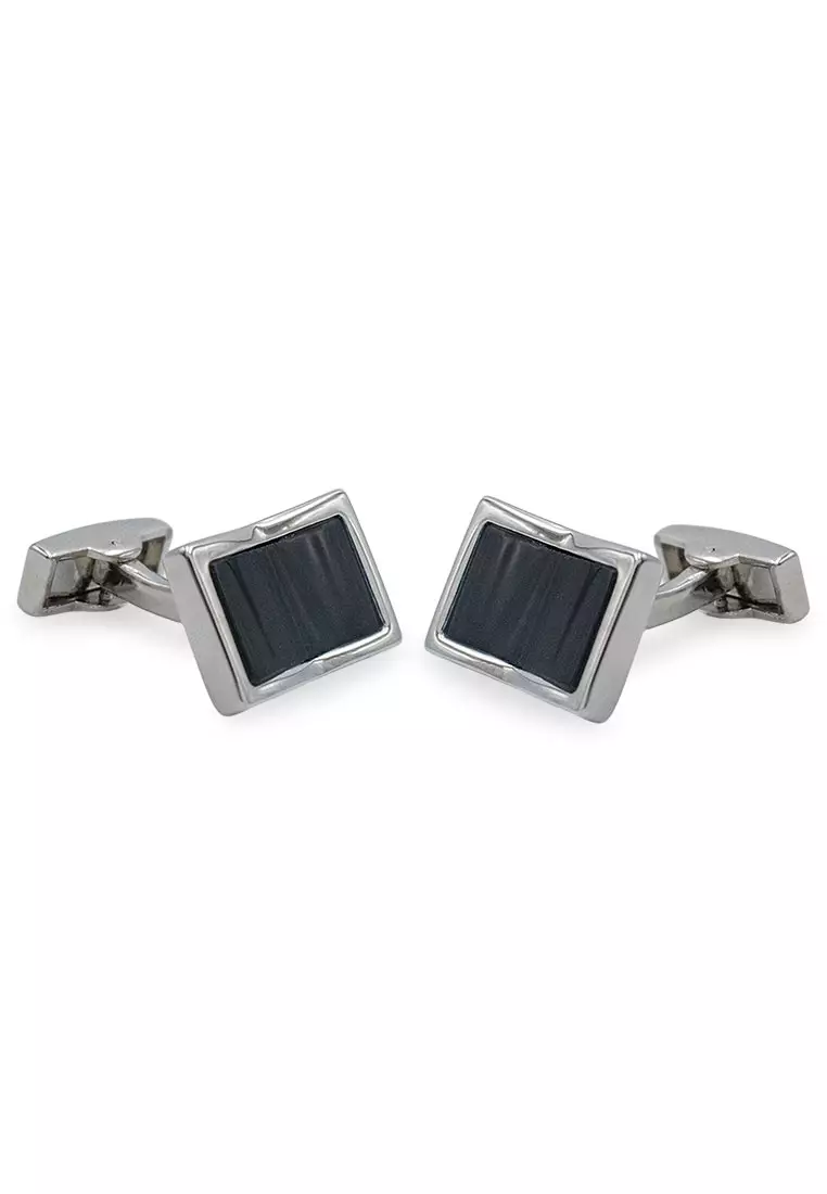 Yare Horizontal Concave Cufflink