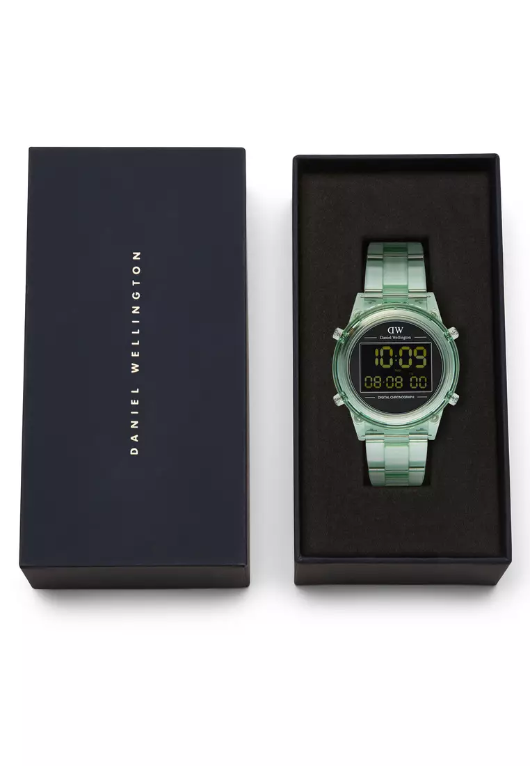 Retro Digital 42mm Light Green - Unisex Watch for women and men Digital movement watch DW Official Authentic Original