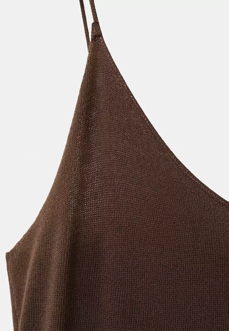 Knitted Dress With Gathered Detail