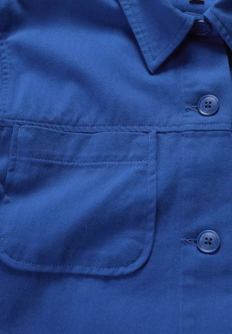 Seasalt Cornwall Blue Long Field Jacket