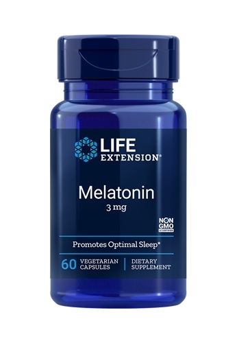 Life Extension LIFE EXTENSION MELATONIN 3MG, 60 VEGE CAPS 34694ES0FC088CGS_1