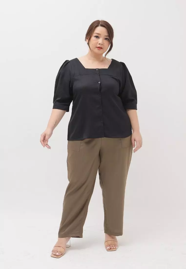 Plus Size Blouse Aubree Black
