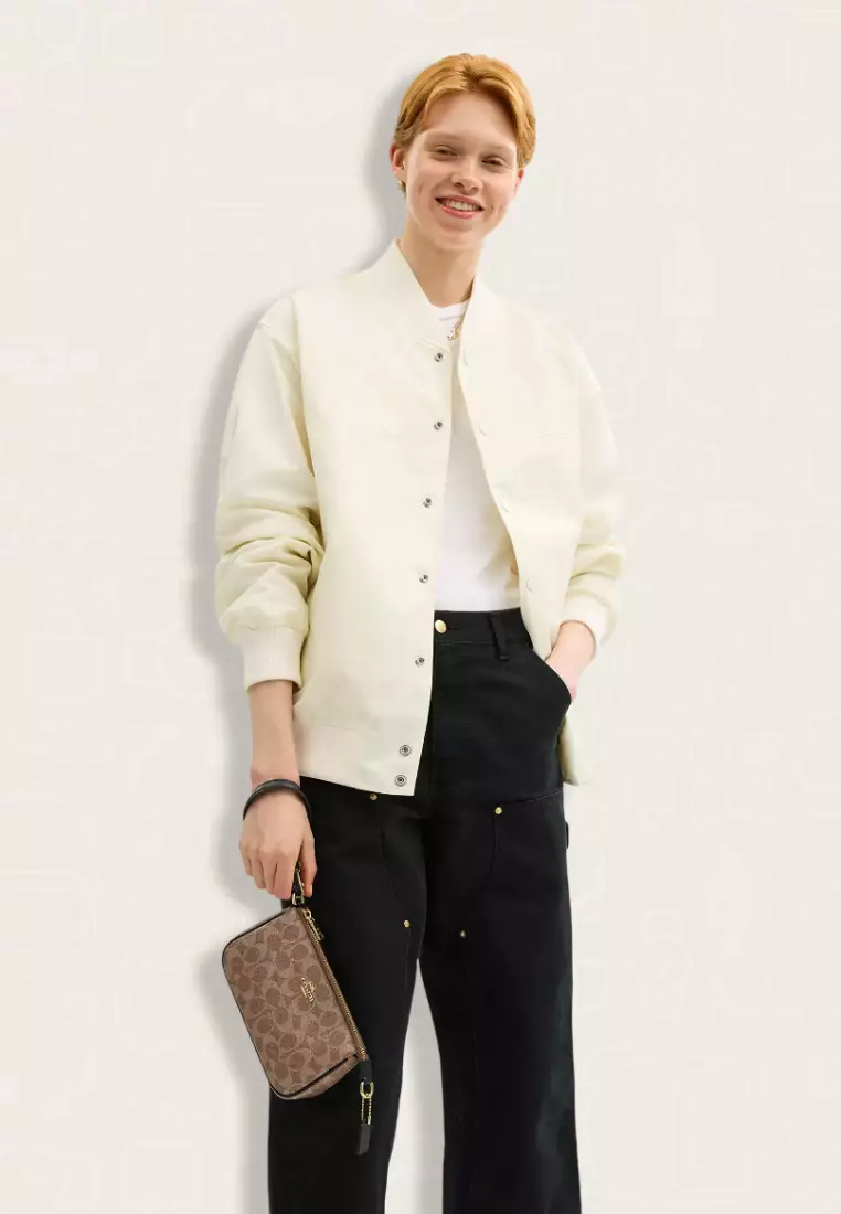 Coach Nolita 19 In Signature Canvas Tan Black