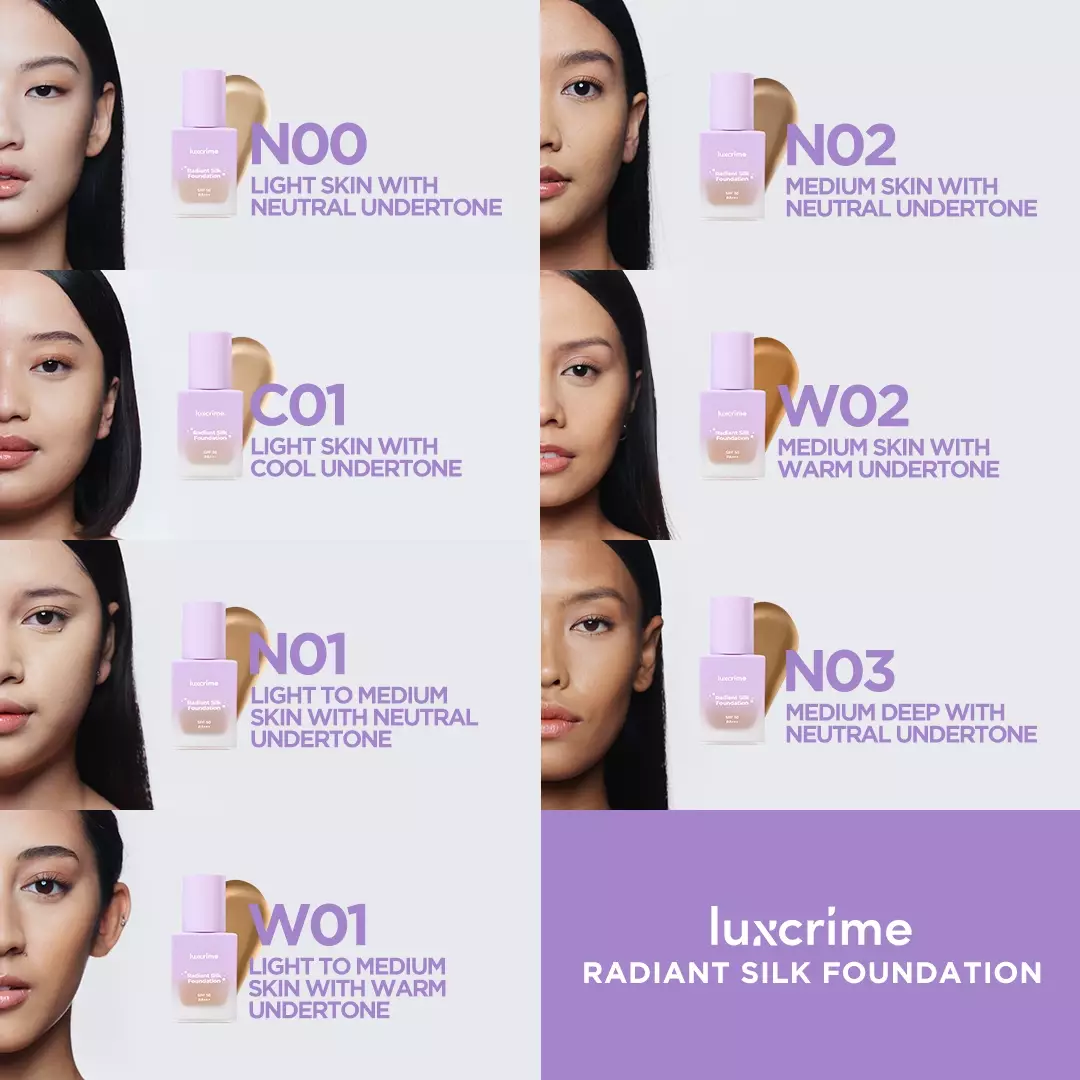 Luxcrime Radiant Silk Foundation SPF 50 PA+++ - W01
