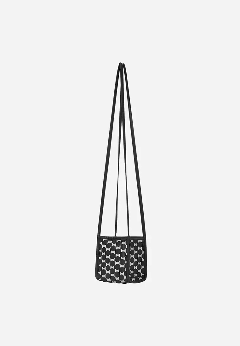 Kwani Handmade Weaving Tote Mini Black White