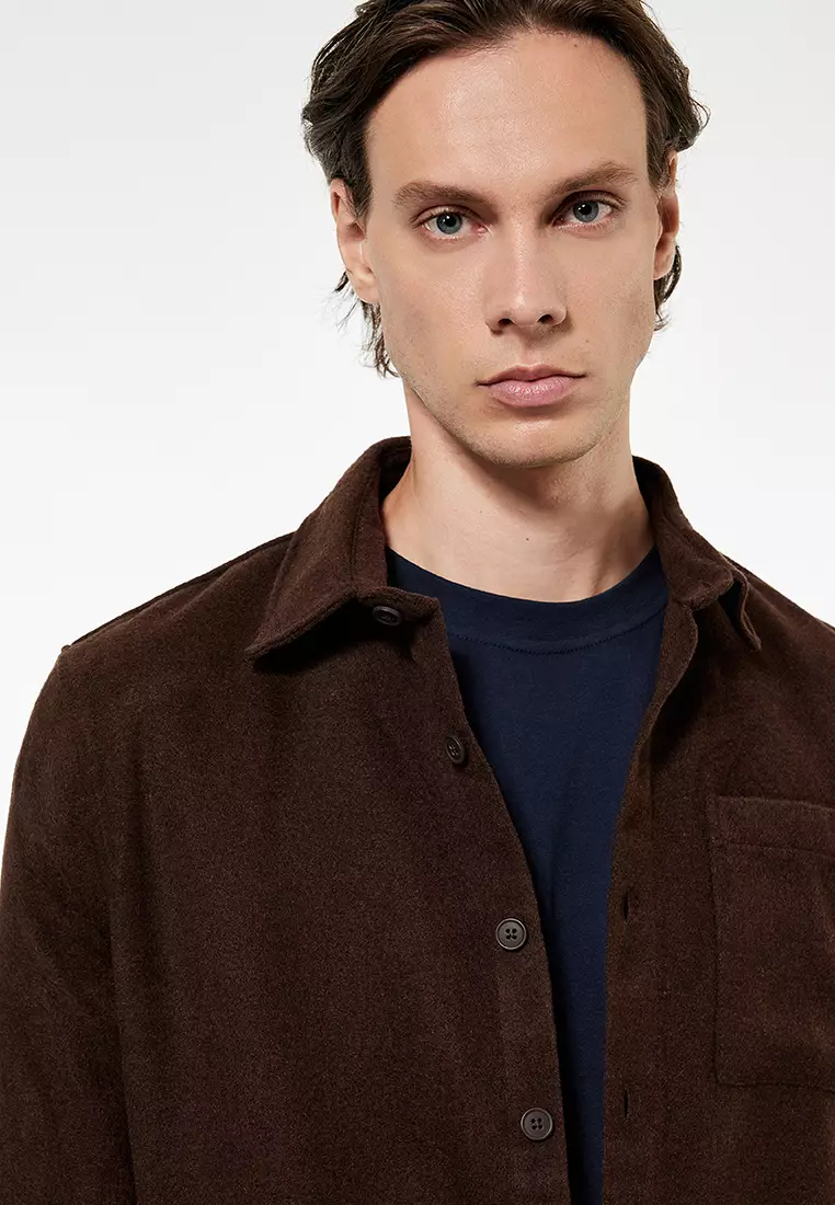 Regular Fit Buttoned Pocket Detailed Long Sleeve Shirt