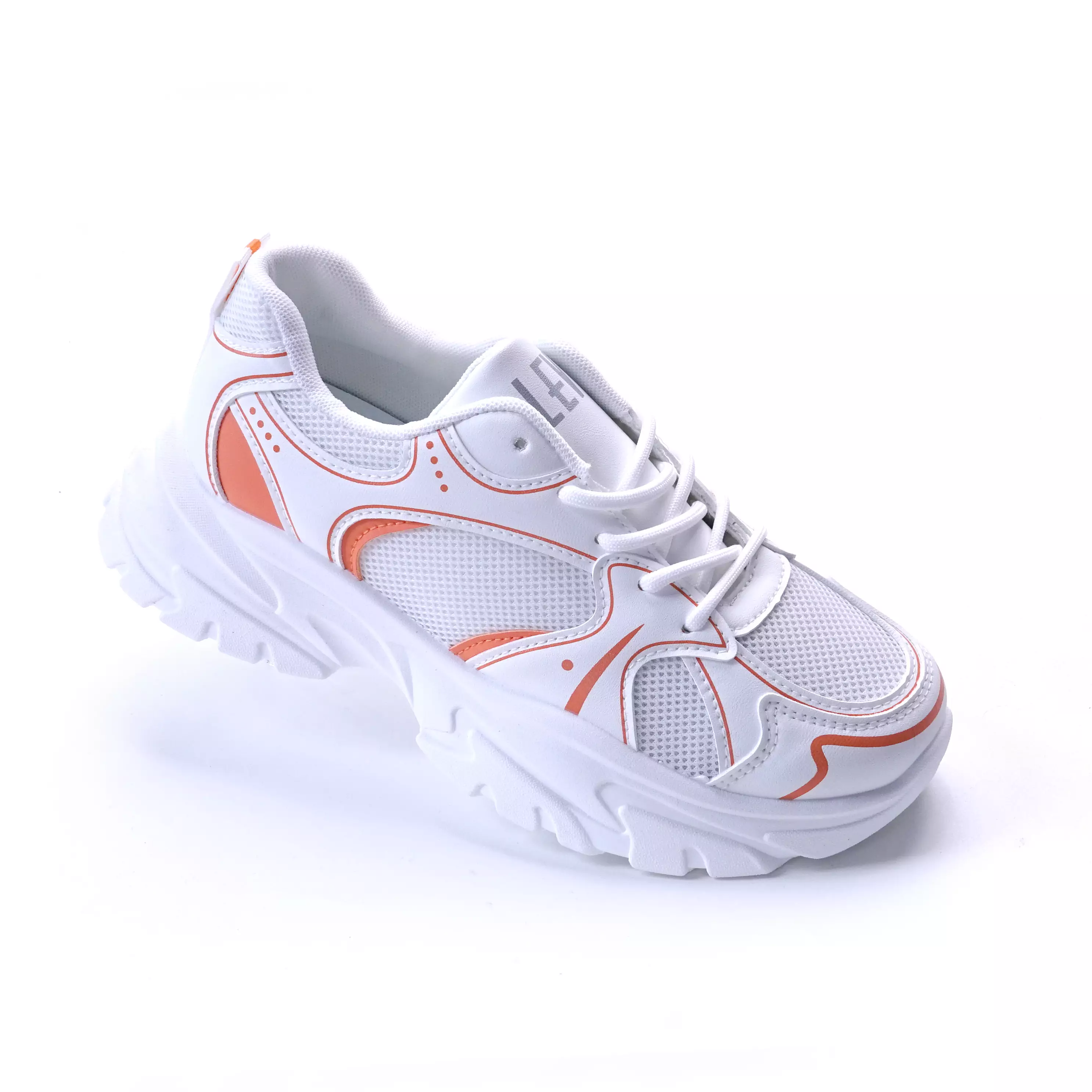 LEV - SEPATU WANITA DEWASA CH241385WD - PUTIH/ORANYE