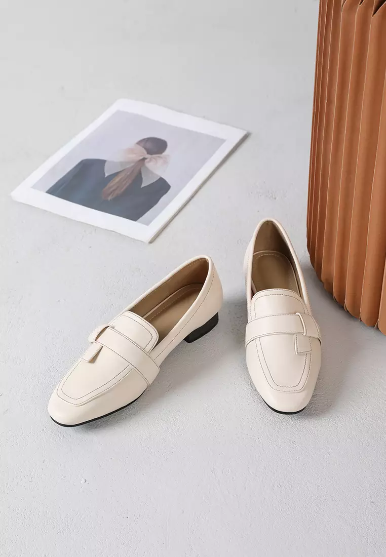 2.5CM Microfiber Leather Loafers TH925-6