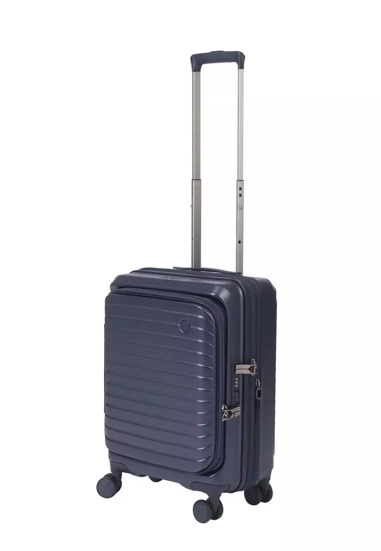 CROSSING INVI 20" Carry On Expandable Luggage With Front & Middle Access V3 - Dark Blue