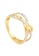 HABIB gold HABIB Oro Italia Audra White and Yellow Gold Ring, 916 Gold BE865ACF9307ABGS_2