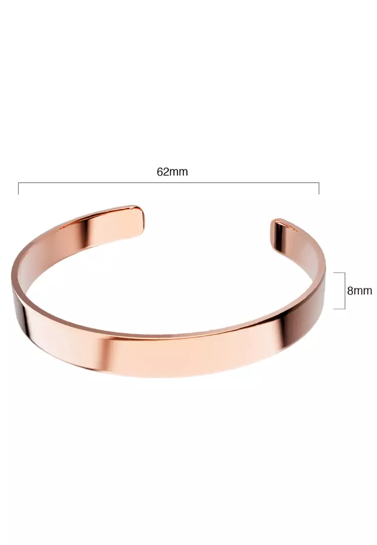 Avenue Classic Cuff Bangle Rose Gold