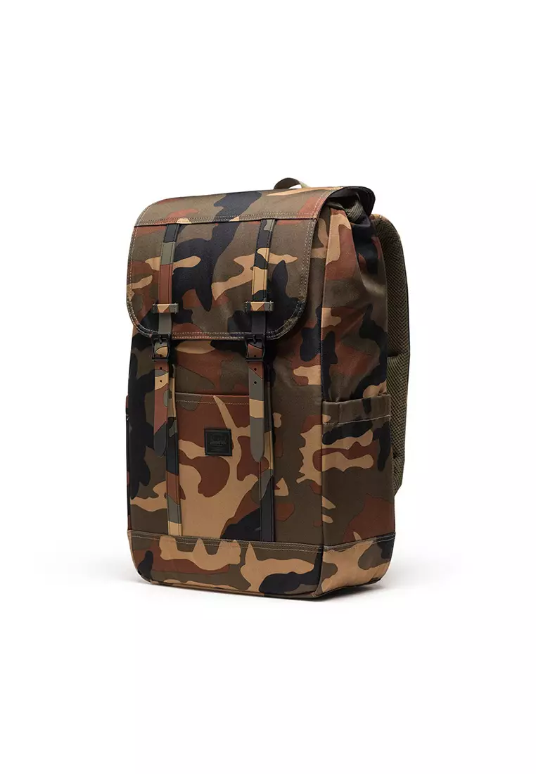 Herschel Retreat Backpack 23L - Woodland Camo/Black Label