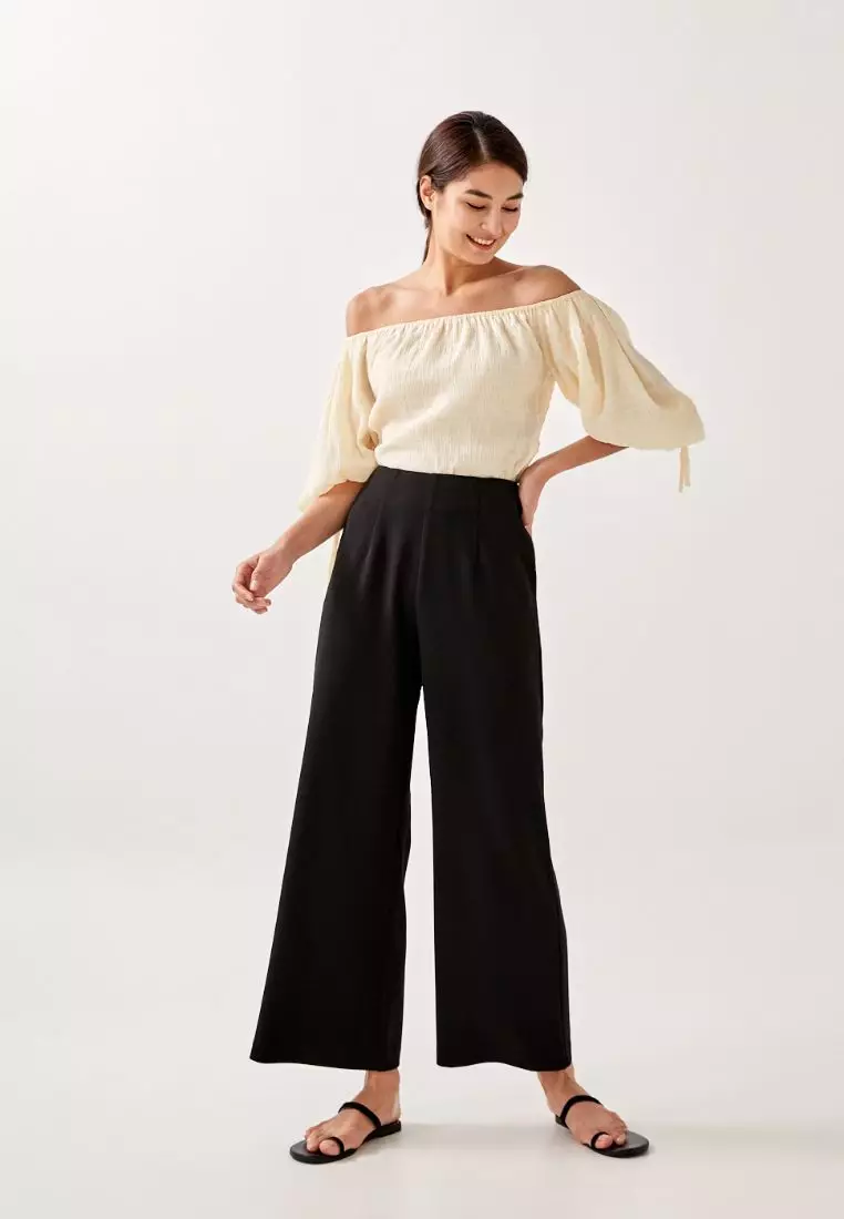 Buy Love Bonito Amarli Crinkled Off Shoulder Top Online ZALORA