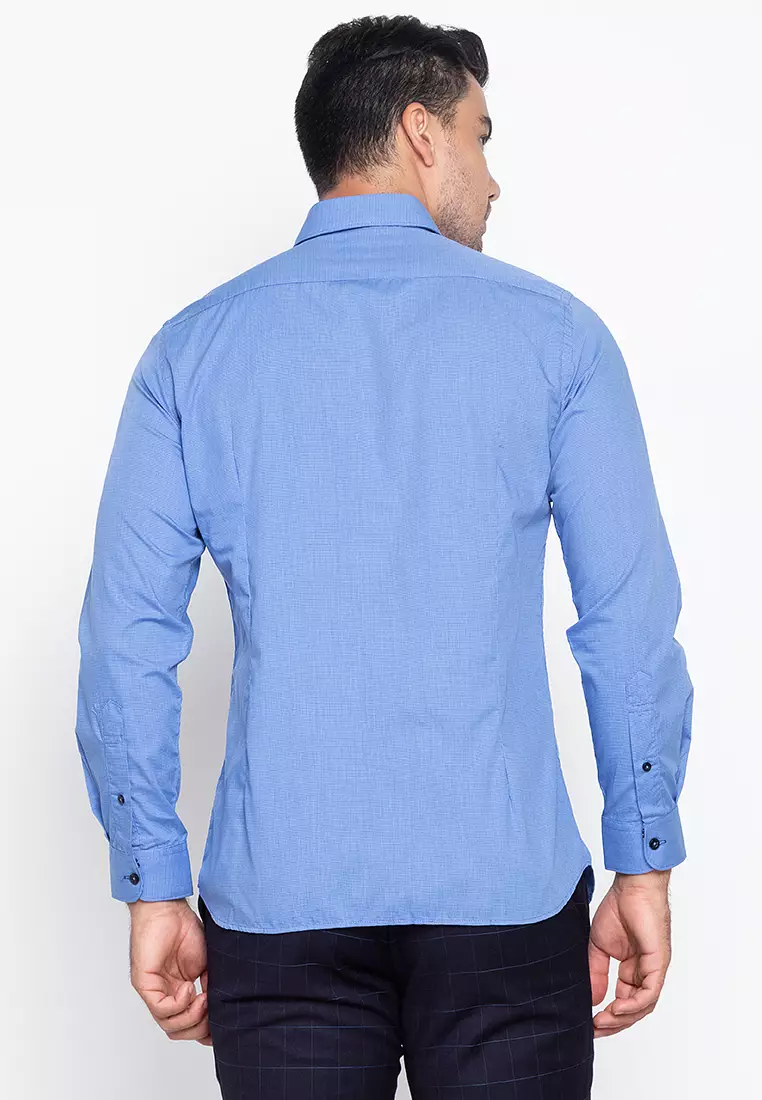 Buy Wharton Casual Patterned Long Sleeves Shirt 2023 Online | ZALORA ...