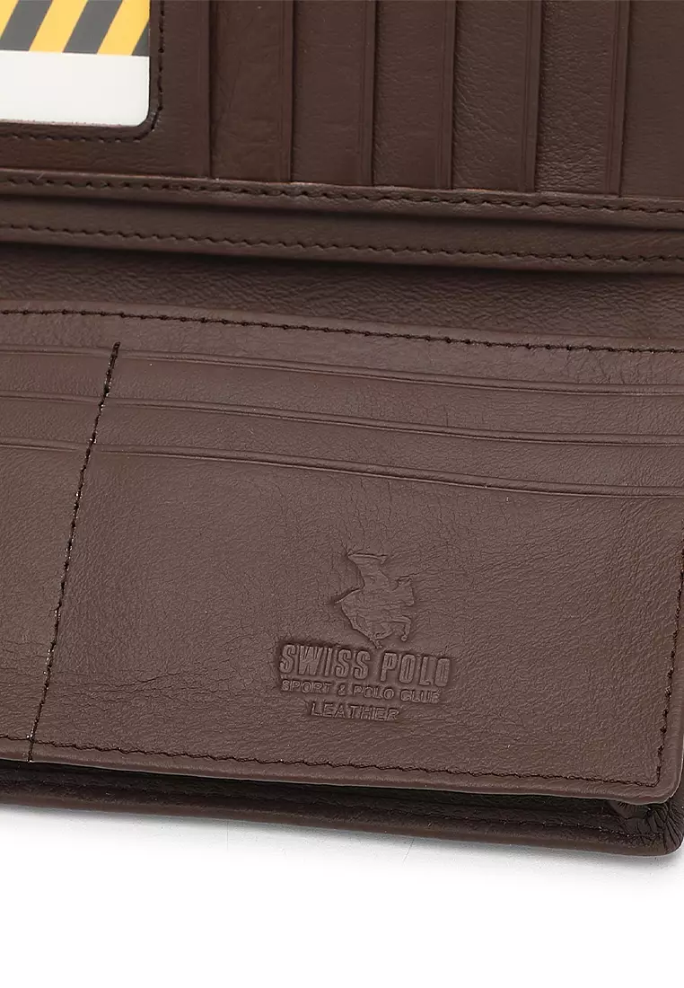 Genuine Leather RFID Long Wallet (Dompet Panjang Kulit Asli RFID Pria) - Cokelat