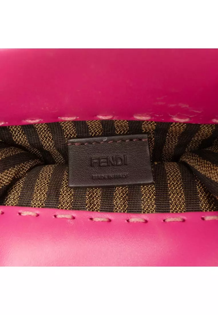 Pre-Loved Fendi Mini Leather Sunshine Shopper Tote