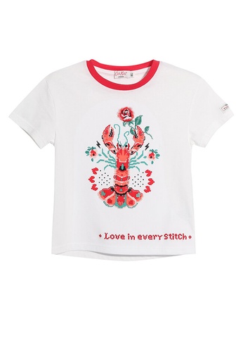 Cath Kidston white Lobster Short Sleeve Fun T-Shirt D8D01KAFF71D39GS_1