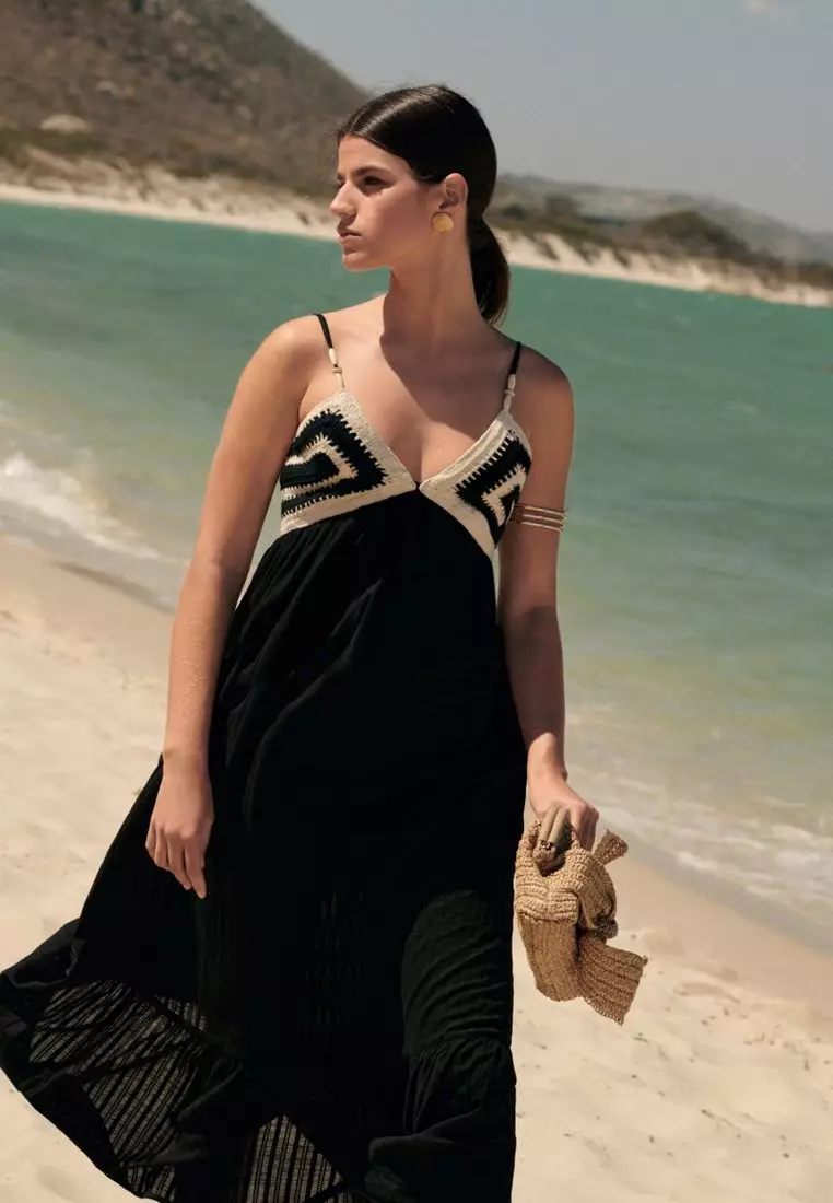 Buy NEXT Crochet Maxi Summer Dress 2025 Online ZALORA