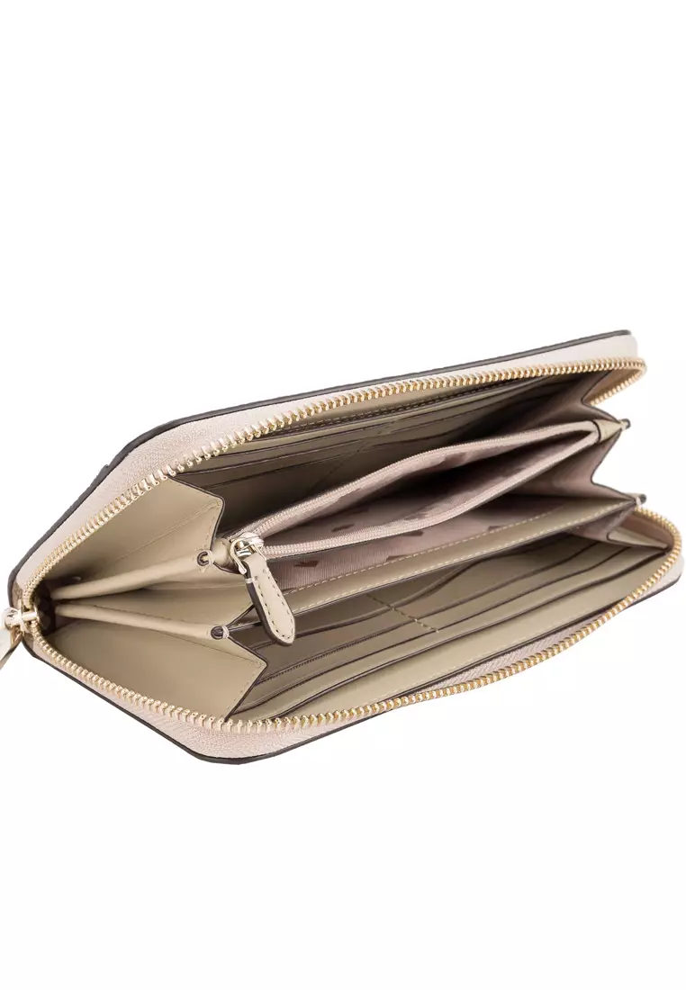 Leila Large Continental Wallet - Light Sand