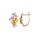 Glamorousky white Fashion Simple Plated Rose Gold Flower Earrings with Yellow Cubic Zirconia ECE7EACF9C2ED3GS_1