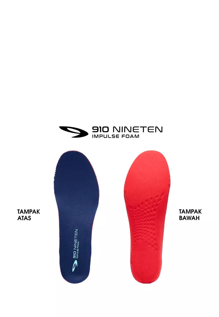 910 Nineten YUZA Veloraptor Sepatu Trail Running - ABU/BIRU NAVY/TOSCA