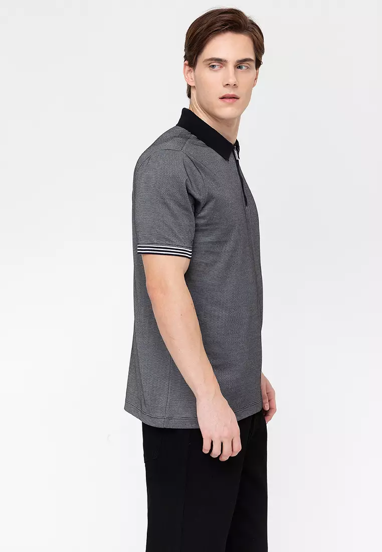 Perry ellis 2025 quarter zip polo