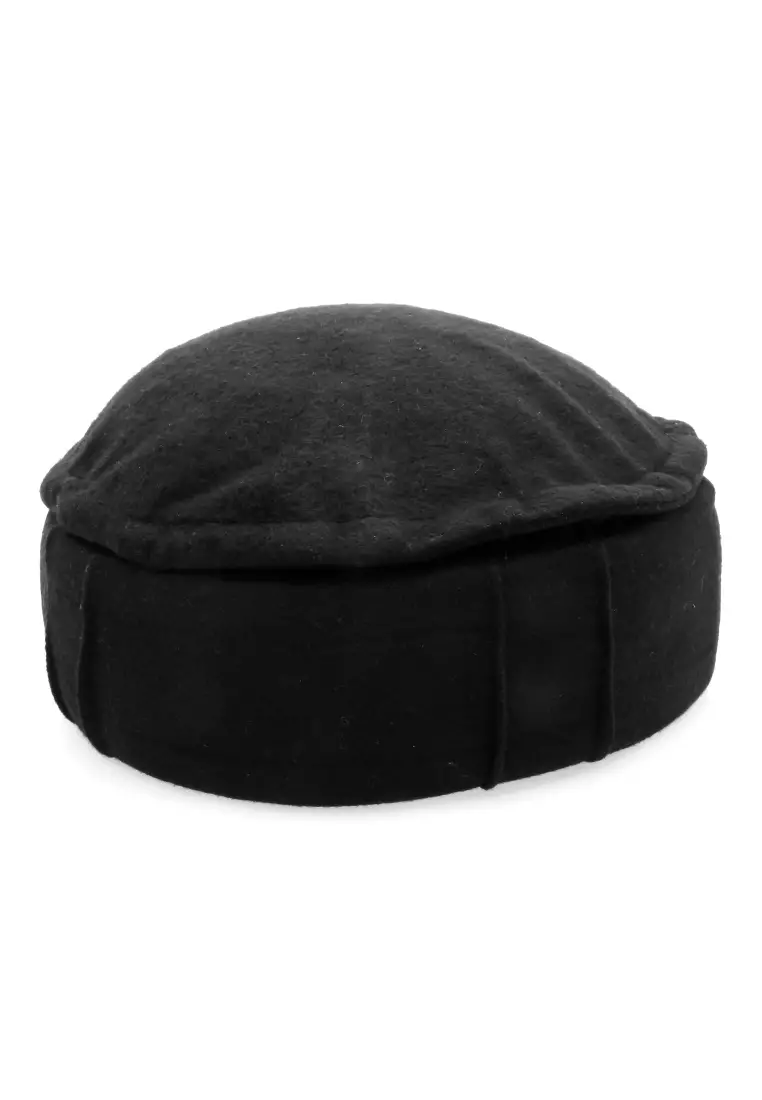 Kai Topi Peci Polos Pria Simple Design Material Plece ORIGINAL - Black