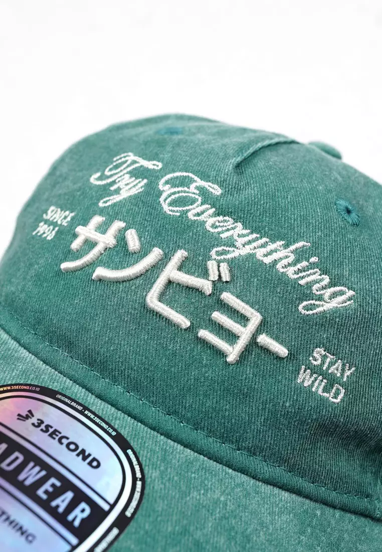 3Second Men's Baseball Cap Cotton Washing Ruki HP-C150126