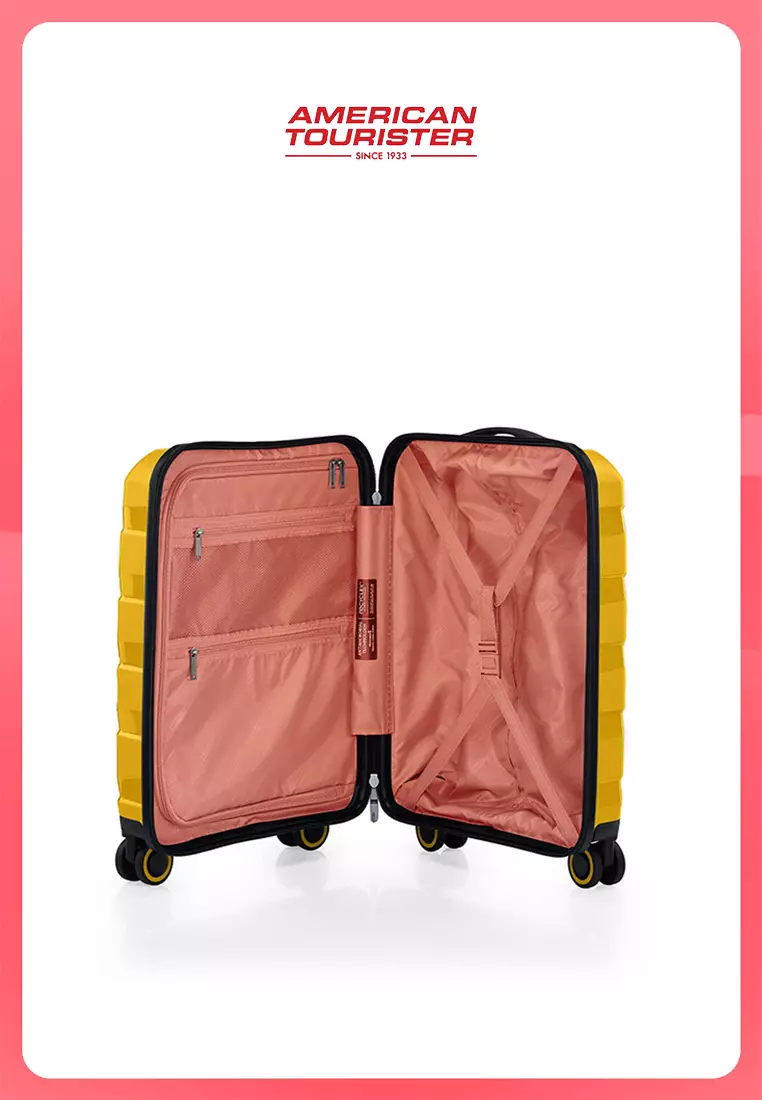 American Tourister Koper Hardcase Air Move Cabin 20 inch-Golden Yellow
