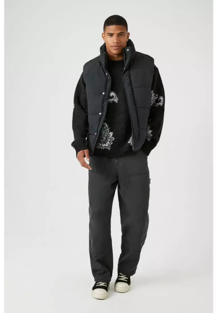 Forever 21 black vest cheap