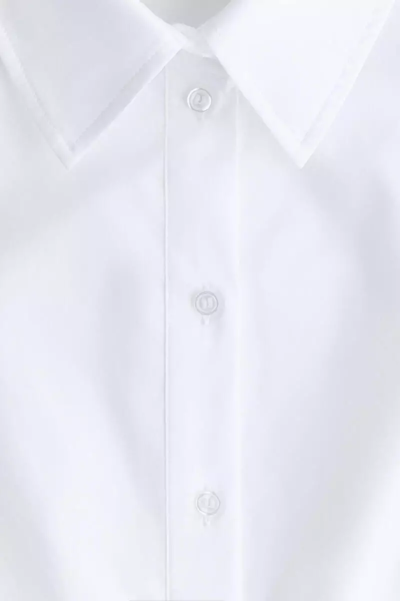 Poplin peplum shirt