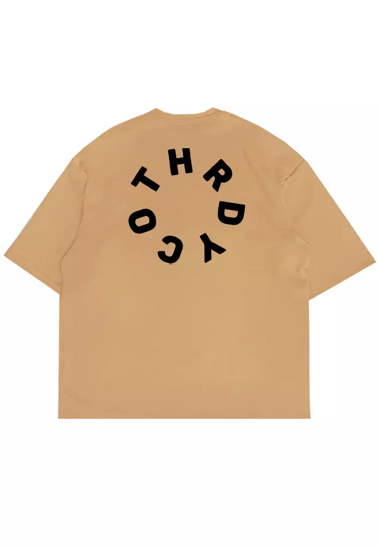 MTX33 Kaos Oversize Bahan Tebal Scubalux "thryco rounded" khaki