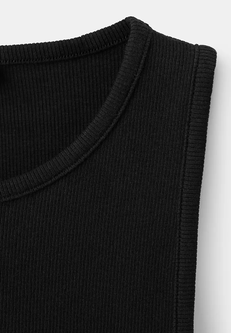 Ribbed Cotton-Blend Top