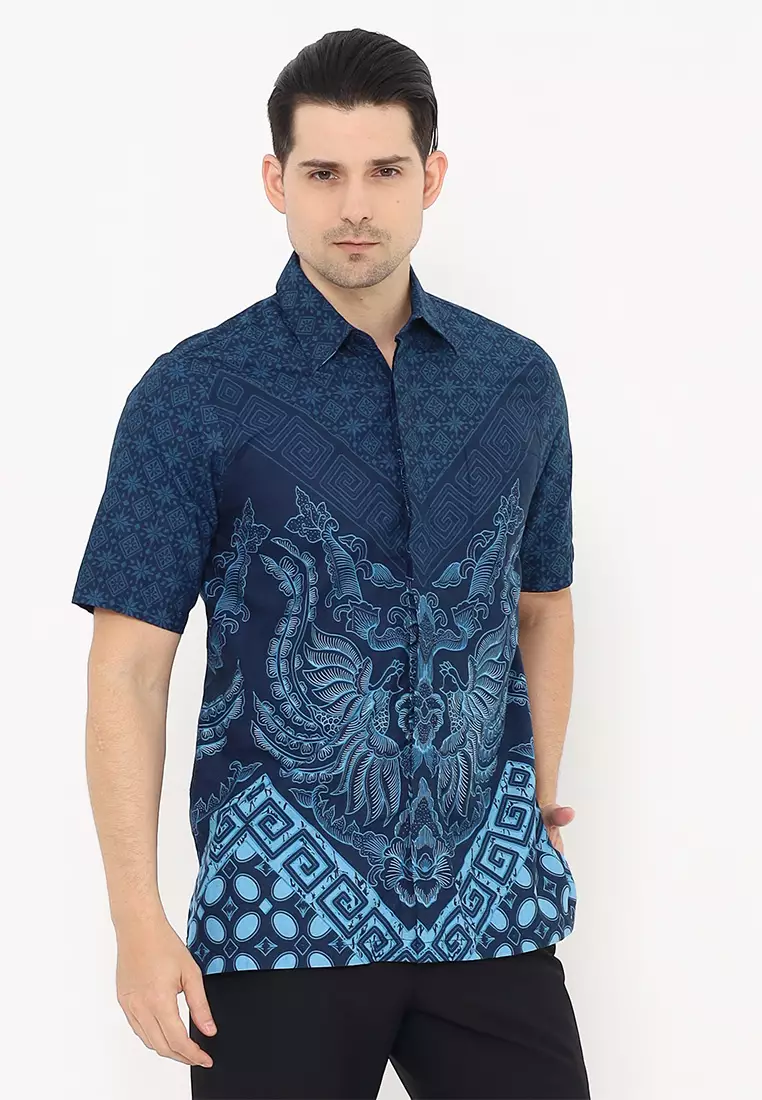 Hadinata Batik Kemeja Pendek Superfine Yudisthira Yuvika