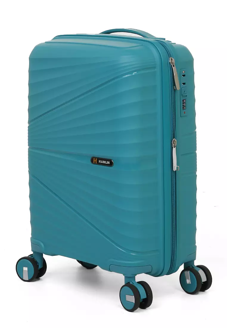 Carlton Koper Size 20inch Unisex Lock Anti Theft Zipper Suitcase Material Fiber ORIGINAL - Tosca