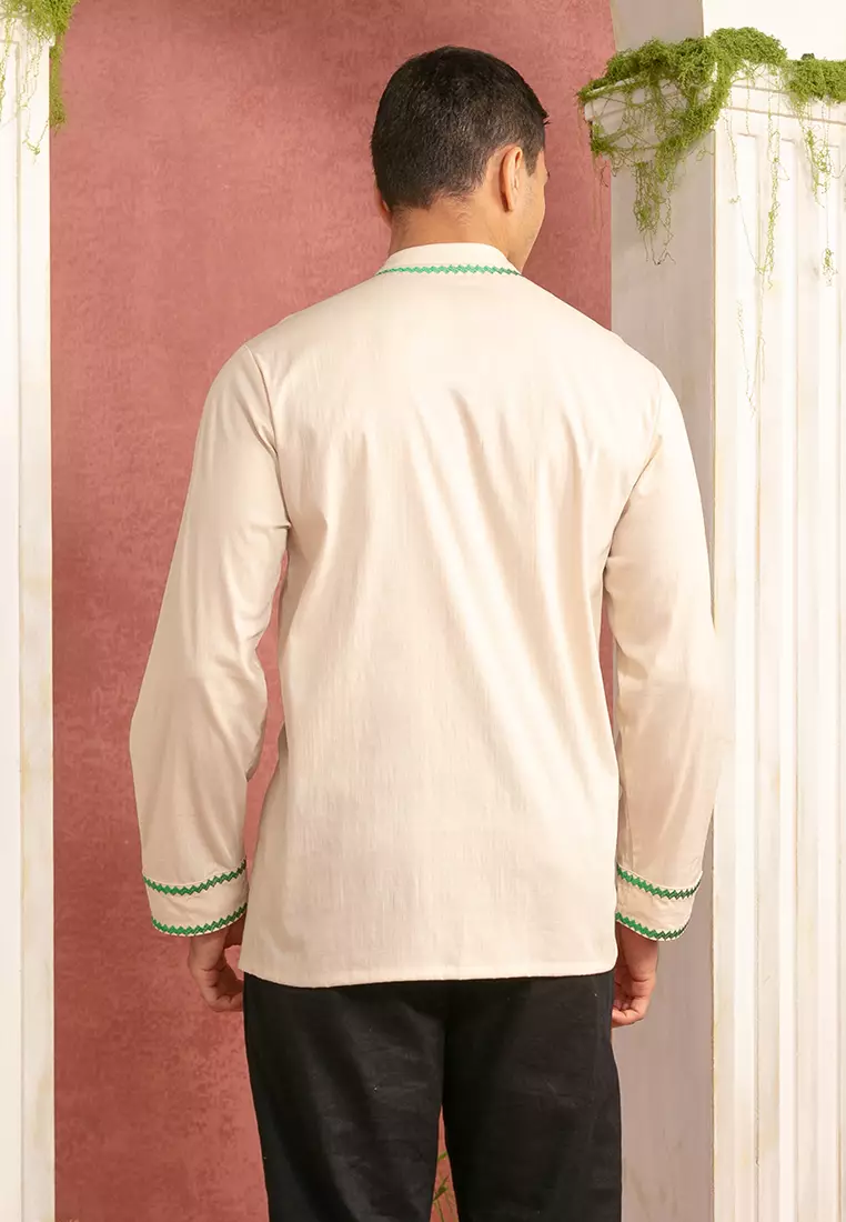 Men’s Collar Embroidered Shirt