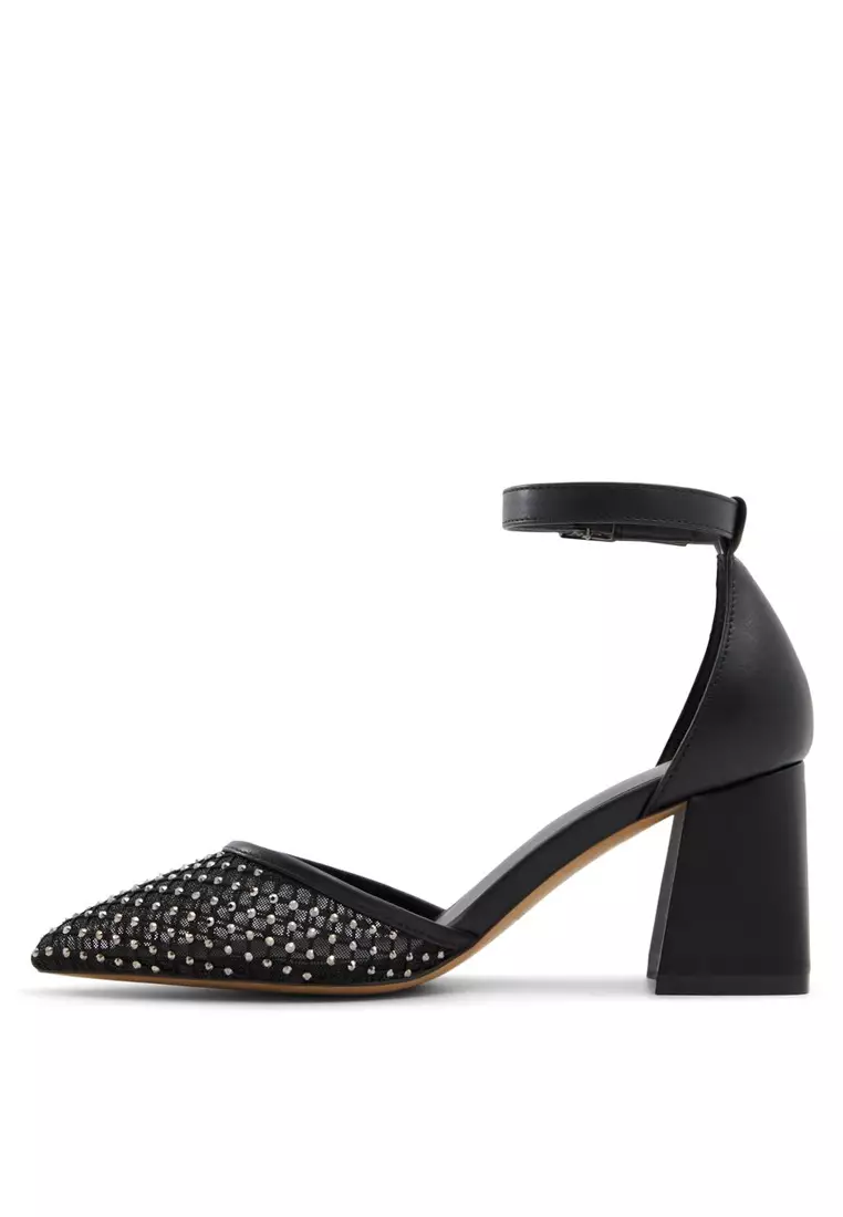 Daliaa Pointed Toe Block Heels