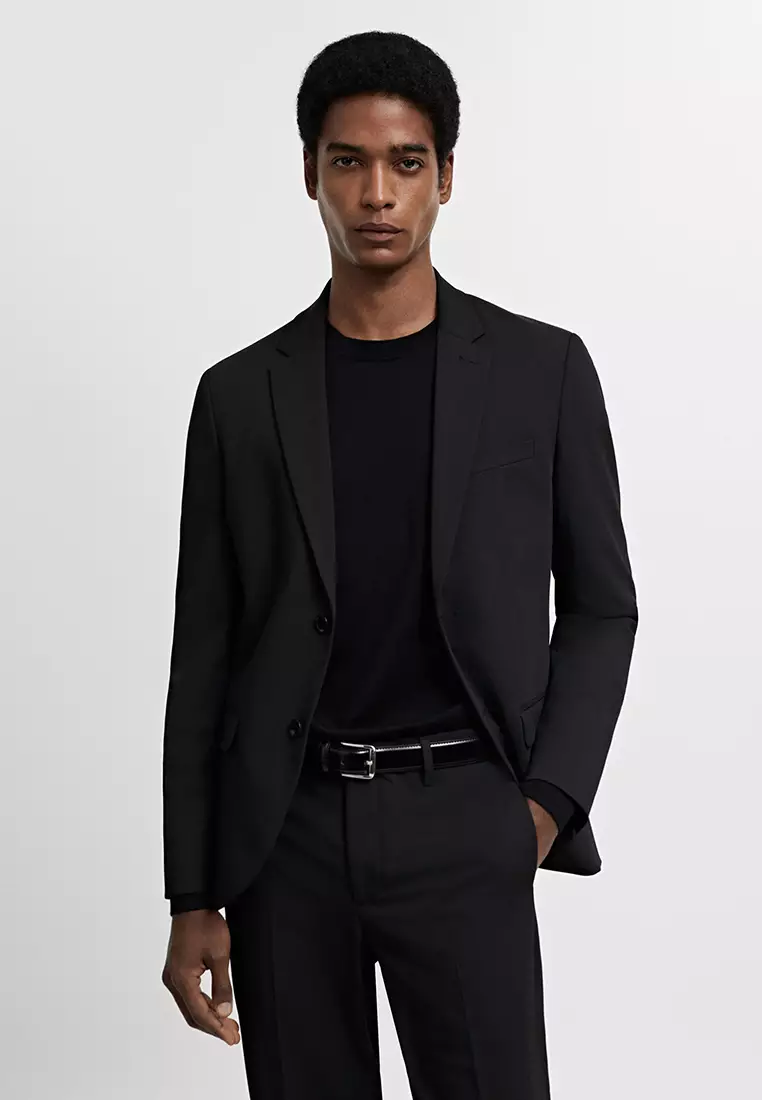 Mens black discount suit jacket cheap