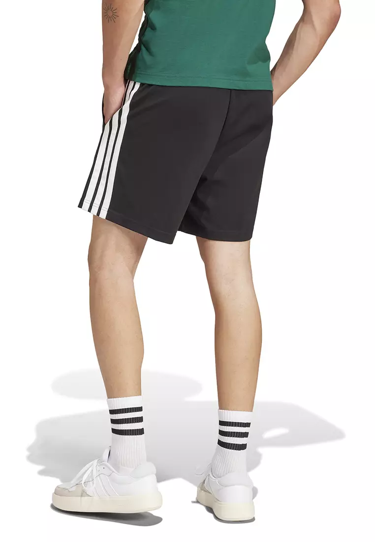 Essentials 3-Stripes Single Jersey Shorts 7-Inch