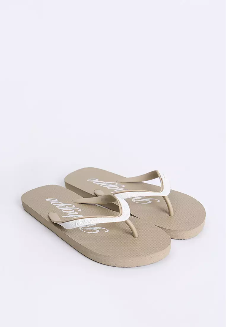 Women's All Rubber Two Tone Flip Flops