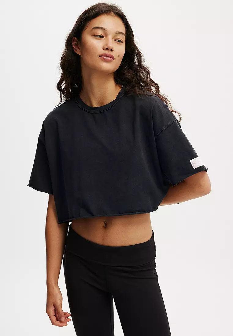 Buy Cotton On Body Active Relaxed Cropped T-Shirt Online ZALORA