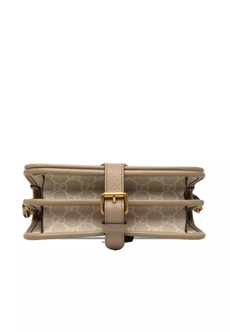 Pre-Loved Gucci Mini Gg Supreme Interlocking G Crossbody