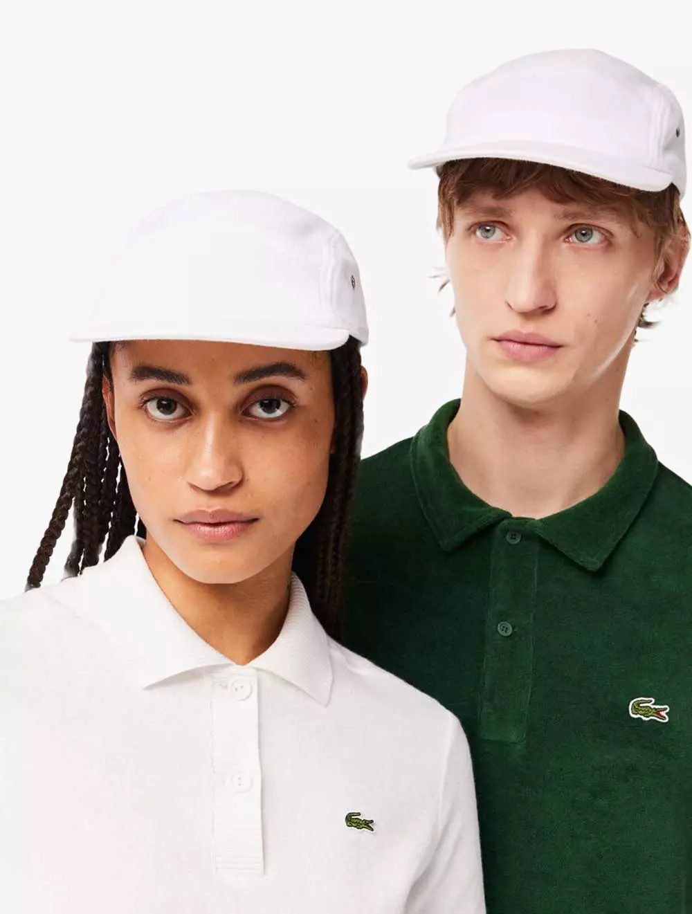 Unisex Girolle Lacoste Organic Cotton Piqué Cap - White