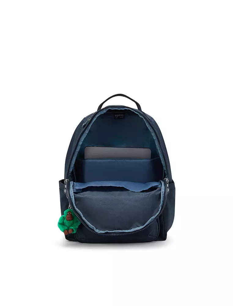 Navy blue kipling backpack online