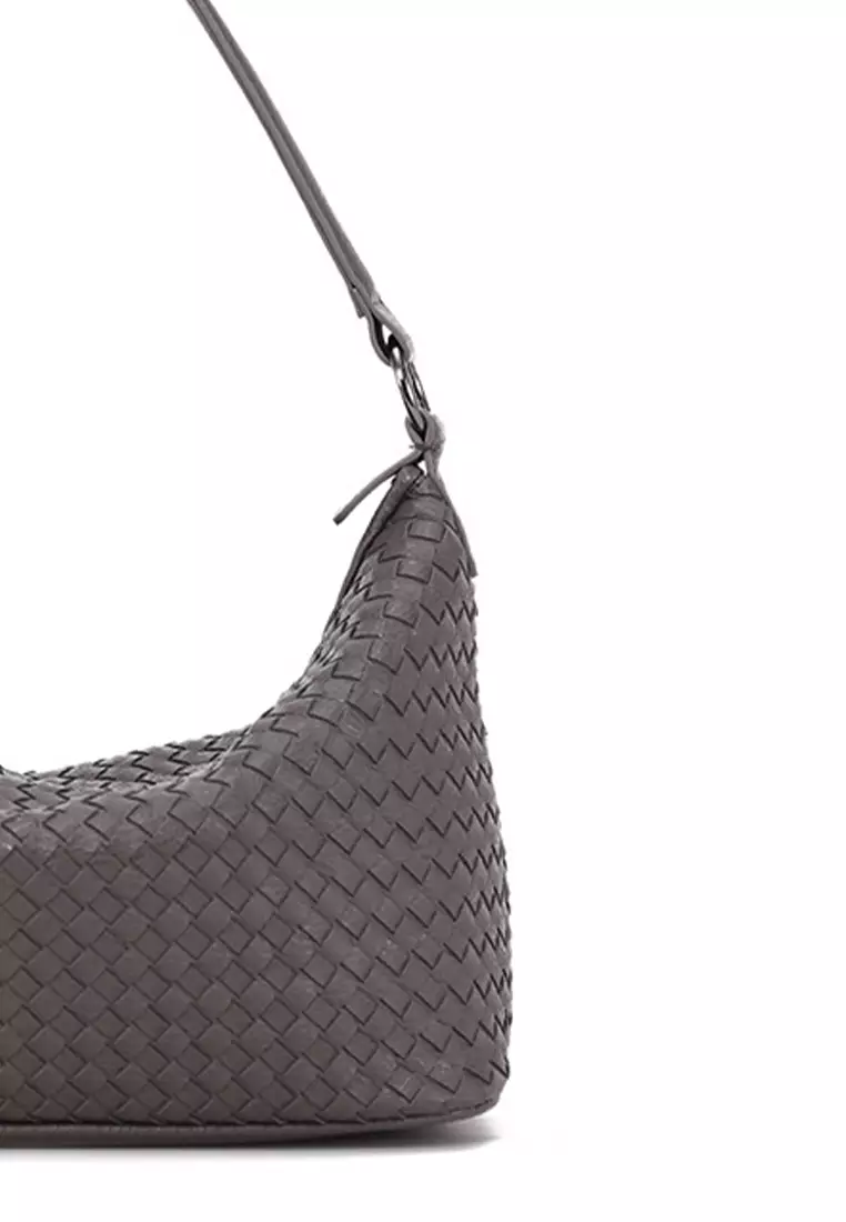 Faux Leather Woven Hobo Bag CX-B707