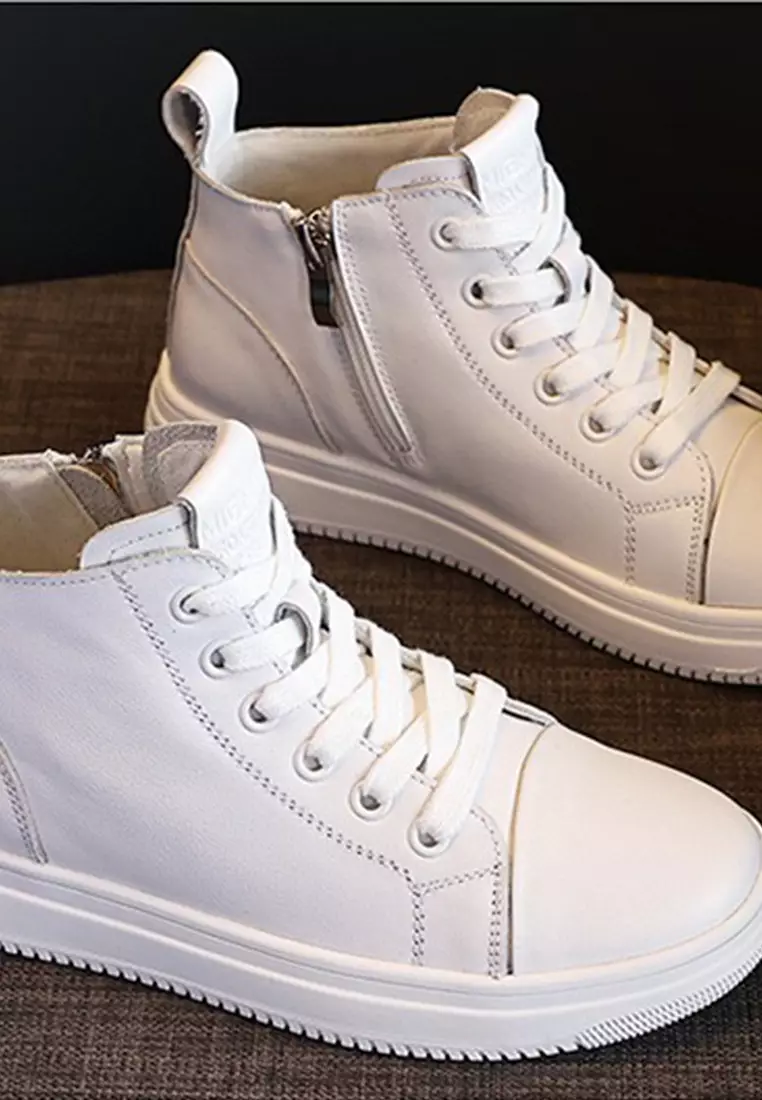 Buy Twenty Eight Shoes Genuine Leather High-top Sneakers