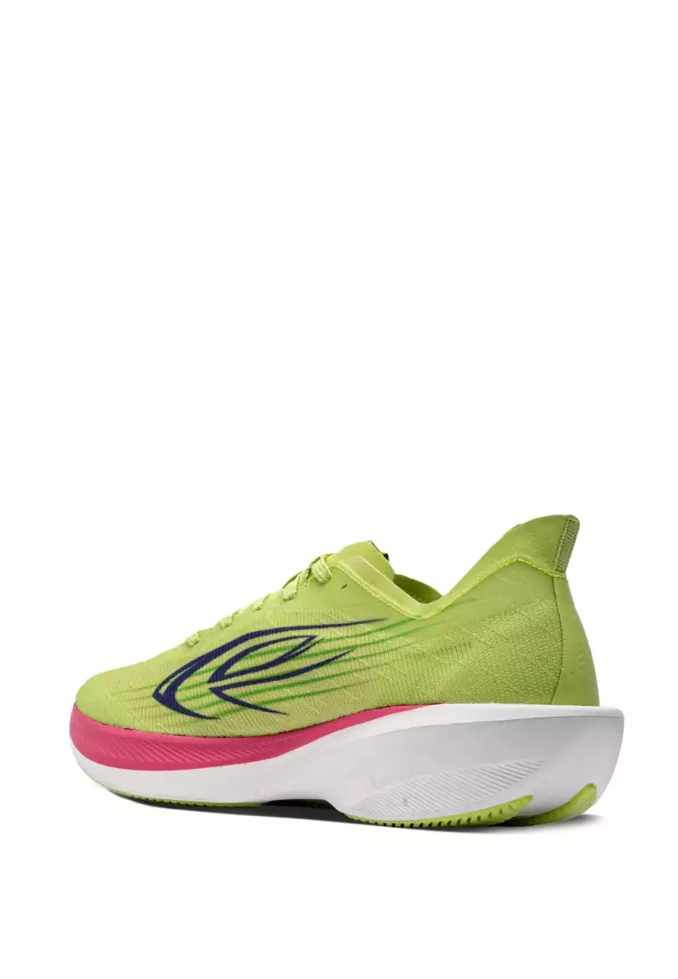 910 Nineten Haze MIRAEIGE Sepatu Lari - Hijau Lime/Magenta/Putih