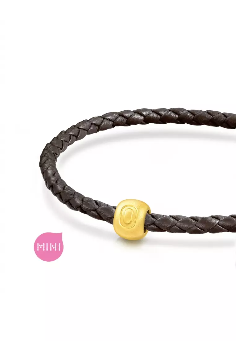 999 24K Solid Gold Number Zero Charm 93665C (Bracelet not included)