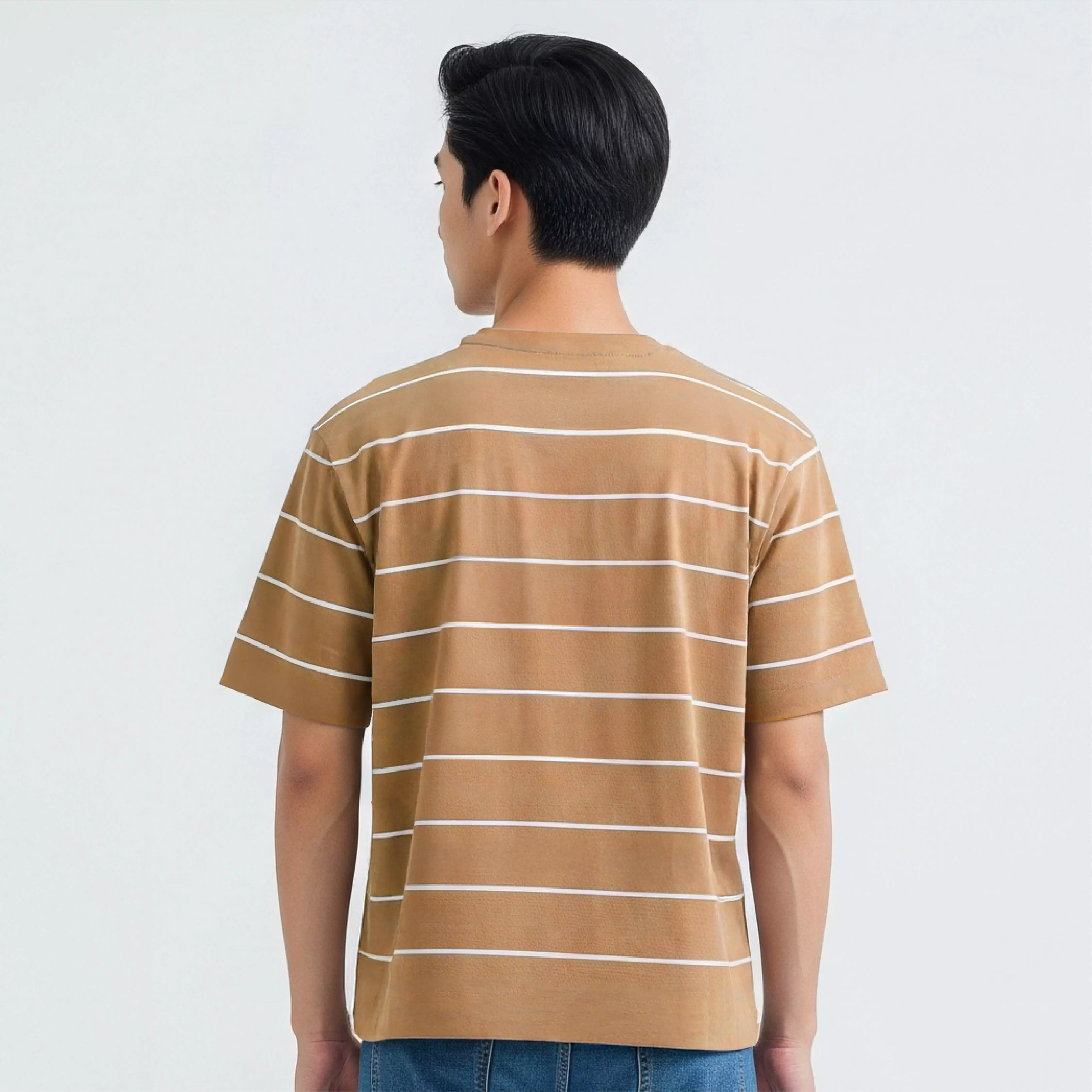 Kale EROS BROWN / Cotton Cloudy / Kaos Boxy Fit / Kaos Korea / Atasan Kaos Pria / Kaos Basic Pria