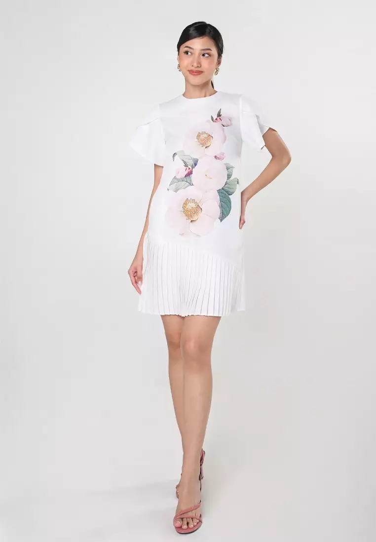 Buy Plains Prints Secret Garden Jaina Short Sleeve Dress 2024